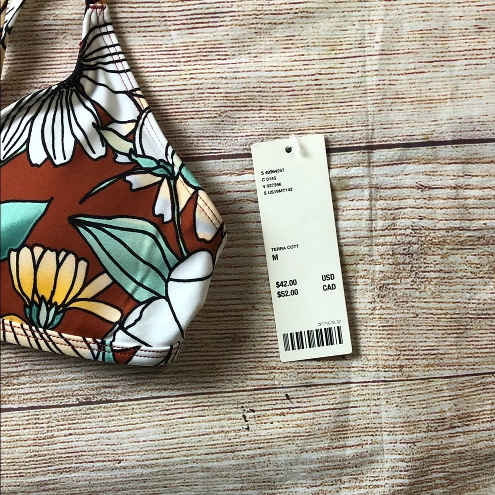 Urban‎ Outfitters Multicolor Floral Bikini Top